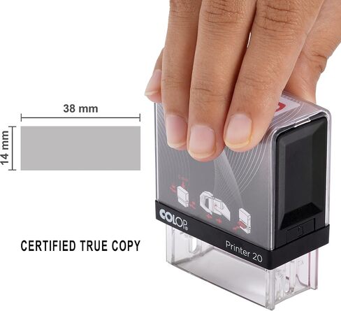Certified True Copy Self Inking Rubber Stamp Custom Colop Office Stationary P20 Mini Stamper in Saudi Arabia