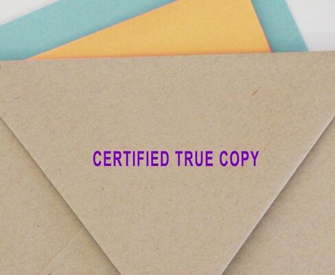 Certified True Copy Self Inking Rubber Stamp Custom Colop Office Stationary P20 Mini Stamper in Saudi Arabia