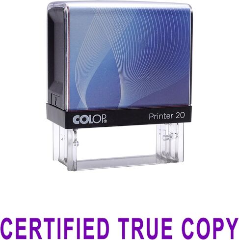 Certified True Copy Self Inking Rubber Stamp Custom Colop Office Stationary P20 Mini Stamper in Saudi Arabia
