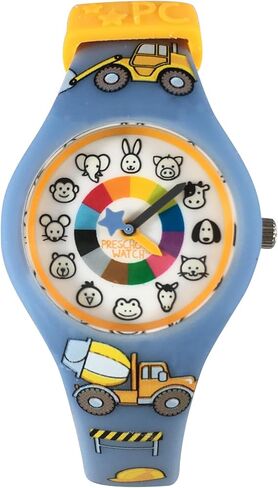 Animal Preschool Watch - Quality Teaching Time Analog Watch with 3D Band, Animals, Colors and Numbers for Children, Kids, Boys, Girls in Saudi Arabia