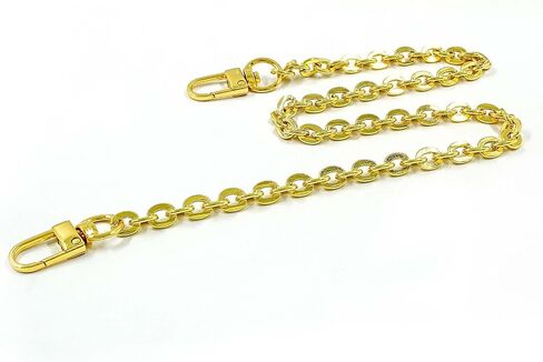 Luomorgo 2 Pcs Metal Chain Handles Strap, Purse Chain Straps Replacement, Handbags Chain Handles for Shoulder Bags, Clutch Purse DIY Crafts (Gold, 15.7" Length) in Saudi Arabia