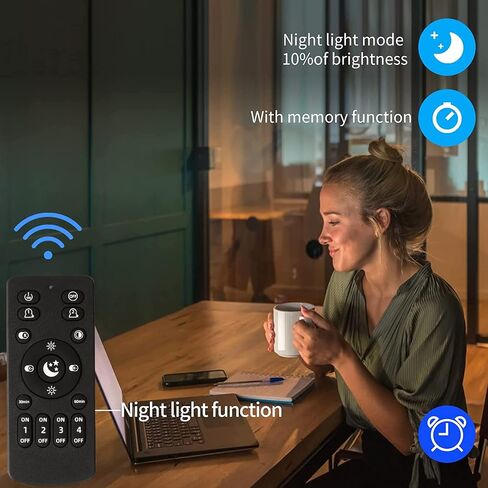 Floor Lamp for Living Room with 3 Color Temperatures and Stepless Dimmer, Smart Floor Lamp with Remote Control & APP, Tall Standing Lamp with Rattan Lampshade, Farmhouse Floor Lamps for Bedroom Office in Saudi Arabia