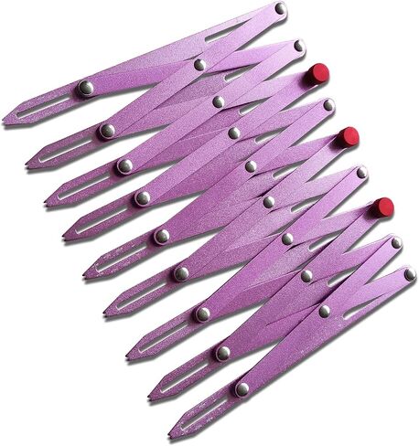 YICBOR Expanding Aluminum Sewing Gauge Button Guide Measure Multiple Equal Distance (Rose Gold) in Saudi Arabia