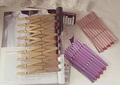 YICBOR Expanding Aluminum Sewing Gauge Button Guide Measure Multiple Equal Distance (Rose Gold) in Saudi Arabia