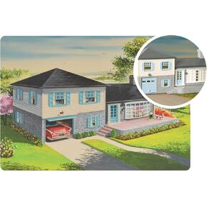 Bachmann Trains - PLASTICVILLE® U.S.A. 75TH Anniversary Split Level House KIT - O Scale
