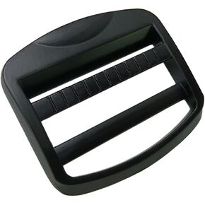 4 Pcs 1-1/2 Inch (38mm) Black Zinc Alloy Ladder Lock Slider Adjuster Webbing Release Buckles for Backpack Strap Accessories