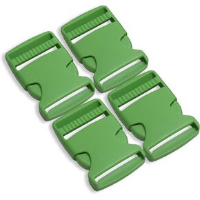 4 Pcs Plastic Side Release Buckles Green 1.5 inch Buckles for Straps 38mm Perfect for Paracord Bracelets Craft Accessories Backpack Straps and Pet Collars Strap Webbing Backpack Accessories