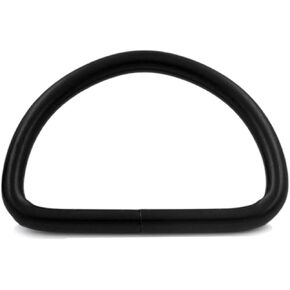 Metal Black D Rings Buckle D-Rings 1.5 Inches Inside Diameter for Strap Pack of 12 Fasteners