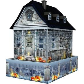 Ravensburger Haunted House 216 Piece 3D Jigsaw Puzzle for Kids 11548 - Easy Click Technology Means Pieces Fit Together Perfectly