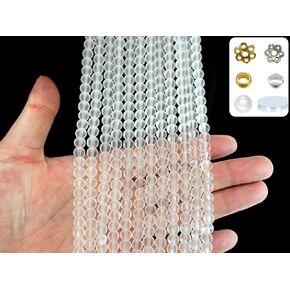 Pamir Tong 300PCS 10mm Blue Glass Beads for Jewelry Making,Round Smooth Beads, Bracelet Space Loose Beads for Jewelry Making Earring, Necklaces, DIY Crafts & Gifts #381