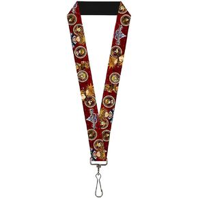 Buckle Down Lanyard-1.0-Kingdom Hearts Sora Poses/Friend Cameos