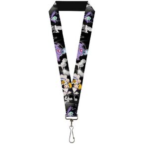 Buckle Down Lanyard-1.0"-Villains Hexing Princess' Scenes Color/blac