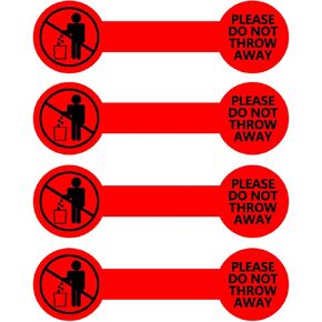 Top label Please Do Not Throw Away Stickers,Permanent Adhesive Sticker,300 Pcs Per Roll