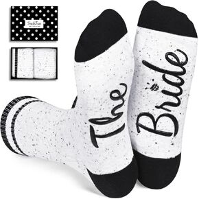 sockfun Funny Gifts For Women in Wedding Days, Bridal Bachelorrette Bride Bridesmaid Socks Mother Of The Bride and Groom