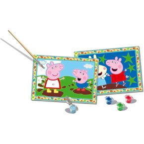 Ravensburger CreArt Peppa Pig Paint by Numbers Kit for Kids - 23570 - Painting Arts and Crafts for Ages 5 and Up