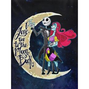 AintAp DIY Adult Digital Word Painting, Romantic Jack and Sally, Christmas Eve Halloween Painting Set, DIY Acrylic Painting for Beginners, Adult Children Painting.