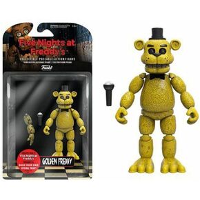Nights Freddy Action Figure Articulated FNAF Figuries Joint Movable Action Figure Gift for Fans Kids (Golden Freddy, Series 1)