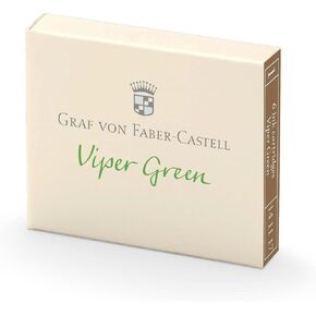 Graf von Faber-Castell 6 Ink cartridges: Viper Green