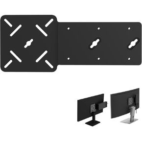 Docking Station Mount Plate for Dell WD22TB4 / WD19S / W19TBS / WD19DCS / WD15 Dock, Behind Monitor VESA Mounting, Wall and Under Desk Mount Acrylic Dock Holder