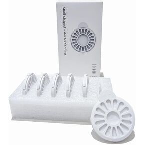 Filters for Cat Water Fountain Snail Shape, 6 Pieces per Pack