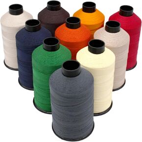 Cutex Bonded Nylon Thread BNT 138 / Tex 135 for Upholstery Leather Shoes - 1500 Yard - Black