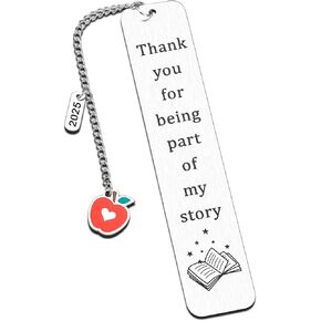 Gifts for Teachers, 2025 Teacher Bookmark Gifts, Teacher Appreciation Gifts for Women Men, Preschool Teacher Gifts, Principal Gifts, Thank You for Helping Me Grow Teacher Bookmarks Cute