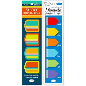 Re-marks Bob Ross Bookmarks - 8 Magnetic Page Clips and 1 Tassel Bookmark