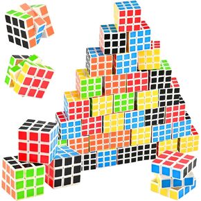 GOLDGE 40 Mini Cube Puzzles, 1.18in 3x3, Fun Party Favors for Kids - School Rewards & Classroom Prizes, Perfect for Birthdays, Easter, Christmas & Stocking Stuffers ﻿