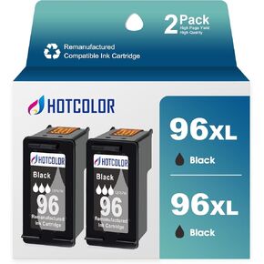 96 Black Ink Cartridge Replacement for hp 96 Ink cartrisge Black for hp Ink 96 for hp Deskjet 6940 Ink Cartridge 6980 6988 Printer (2 Black,2 Pack)