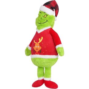 Christmas Plush Big Green Monster Plush, 22inch Christmas Stuffed Animal Plush Doll for Kids, for Her Him, Boys and Girls, Xmas Decorations Stocking Stuffers
