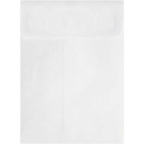 LUXPaper Open End Tyvek Envelopes | Peel & Press | 5 1/2" x 7 1/2" | White | 14lb. Text | 50 Qty