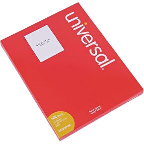 Universal UNV90108 8.5 in. x 11 in. Copier Mailing Labels - White (100/Box)