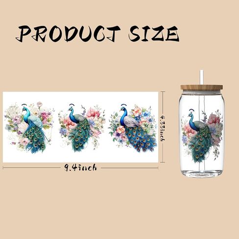 36 Sheets UV DTF Cup Wraps for 16 OZ, UV DTF Cup Wrap was Made up by Red Cardinals Style Pictures, Widely be Used on Mugs, Cups, iPhone,Desk Surfaces and so on in Saudi Arabia