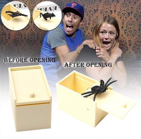 Funny Prank Surprise Box with Spider,Simulation Cockroach,Fake Long Tongue,Fake Finger Through Nail,Suit for Adults and Kids Family Funny Toys Box (13-Pack) in Kuwait