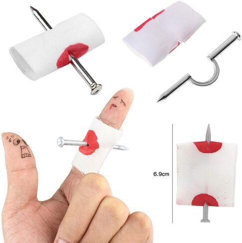 Funny Prank Surprise Box with Spider,Simulation Cockroach,Fake Long Tongue,Fake Finger Through Nail,Suit for Adults and Kids Family Funny Toys Box (13-Pack) in Kuwait