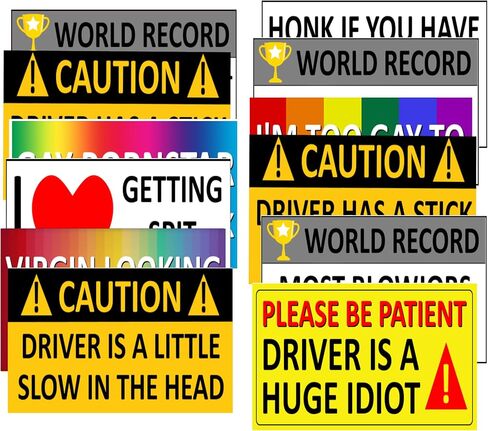 Funny Magnetic Bumper Stickers - Prank Magnets Combo Bundle in Saudi Arabia