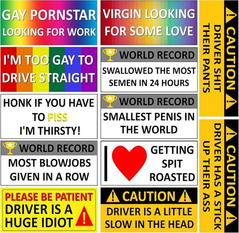 Funny Magnetic Bumper Stickers - Prank Magnets Combo Bundle in Saudi Arabia