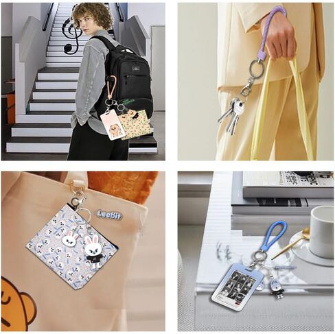 مجموعة Kpop SKZOO Merch تتضمن قطعة واحدة من حامل بطاقات الصور SKZOO مع حبل قصير، 1 سلسلة مفاتيح فريدة من نوعها للأطفال الضالة، 1 محفظة Straykids لمحبي الأطفال الضالين، هدية SKZOO Merch لمحبي حفلات الأرنب، Tuzi in Kuwait