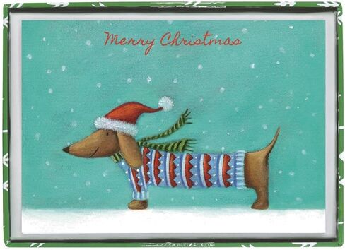 Graphique Happy Howlidays Holiday Cards | Pack of 15 Cards with Envelopes | Blank Inside | Christmas Greetings | Glitter Accents | Boxed Set | 3.25" x 4.75" in Saudi Arabia