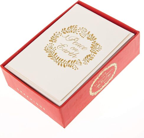 Graphique Happy Howlidays Holiday Cards | Pack of 15 Cards with Envelopes | Blank Inside | Christmas Greetings | Glitter Accents | Boxed Set | 3.25" x 4.75" in Saudi Arabia