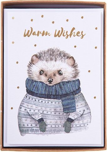Graphique Happy Howlidays Holiday Cards | Pack of 15 Cards with Envelopes | Blank Inside | Christmas Greetings | Glitter Accents | Boxed Set | 3.25" x 4.75" in Saudi Arabia