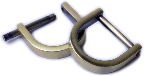 Bobeey 4pcs 3/4'' Light Gold U Shape Horseshoe D-Rings,Screw in Shackle D Rings,Purse Findings BBC13 (3/4'', Light Gold) in Saudi Arabia