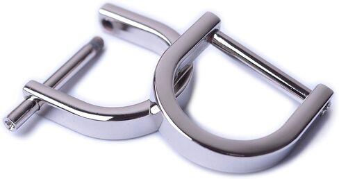 Bobeey 4pcs 3/4'' Light Gold U Shape Horseshoe D-Rings,Screw in Shackle D Rings,Purse Findings BBC13 (3/4'', Light Gold) in Saudi Arabia