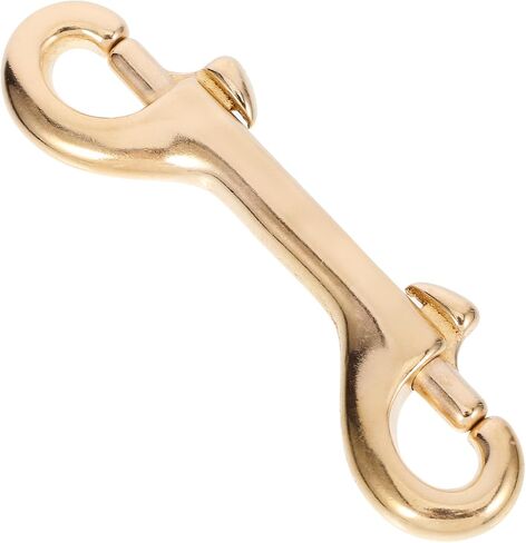 STOBOK Strap Double End Snaps Leather Wallet Brass Clip Key Ring Clip Horse Leash Brass Bag Clip Snap Hooks Black Wallet Metal Keychain Metal Snaps Bolts Double Head Metal Clip to Rotate in Saudi Arabia