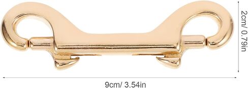 STOBOK Strap Double End Snaps Leather Wallet Brass Clip Key Ring Clip Horse Leash Brass Bag Clip Snap Hooks Black Wallet Metal Keychain Metal Snaps Bolts Double Head Metal Clip to Rotate in Saudi Arabia