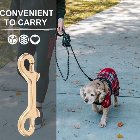 STOBOK Strap Double End Snaps Leather Wallet Brass Clip Key Ring Clip Horse Leash Brass Bag Clip Snap Hooks Black Wallet Metal Keychain Metal Snaps Bolts Double Head Metal Clip to Rotate in Saudi Arabia