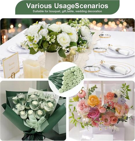 75 قطعة من أنابيب المياه من ASUNFO، أنابيب مياه جذعية من الزهور مع أغطية مطاطية لترتيبات الزهور، مستلزمات بائعي الزهور (12 بوصة، 6 بوصة) in Kuwait