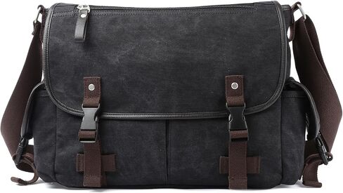 Canvas Messenger Bag, Vintage Crossbody Bags for Men Women in Saudi Arabia
