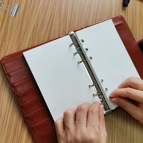 200 Sheets A6 Lined Paper for Filofax Personal Binder Planner, White 100gsm Ruled Pages, 6 Hole Punched, 3.75 x 6.75 Inch in Kuwait