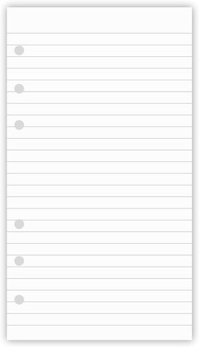 200 Sheets A6 Lined Paper for Filofax Personal Binder Planner, White 100gsm Ruled Pages, 6 Hole Punched, 3.75 x 6.75 Inch in Kuwait